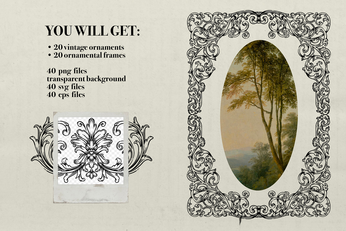 OrnamentalGarden  Frames&Ornaments, a Decorative Illustration by heyXeni (Photo 2 of 11)