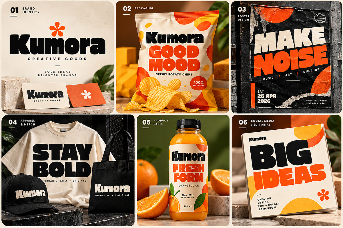 Kumora, a Sans Serif Font by Wow Magic (Photo 2 of 5)