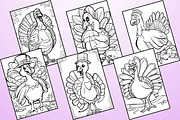 Turkey Coloring Pages for Kids, an Animal Illustration by Catchy Ideaz (Thumbnail 2 of 3)