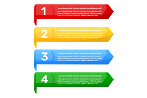 Multicolored infographic banner, a Finance Illustration by Vectorbuum