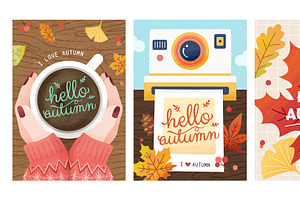 Autumn hygge cover collection, a Brochure Template by TotallypicRF