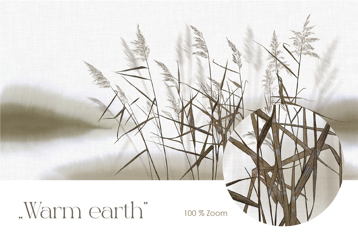 Silent meadow – botanical wall mural, a Wallpaper Graphic by Timofi Art (Photo 7 of 12)