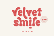 Velvet Smile Retro Font, a Serif Font by Pen Culture (Thumbnail 1 of 8)