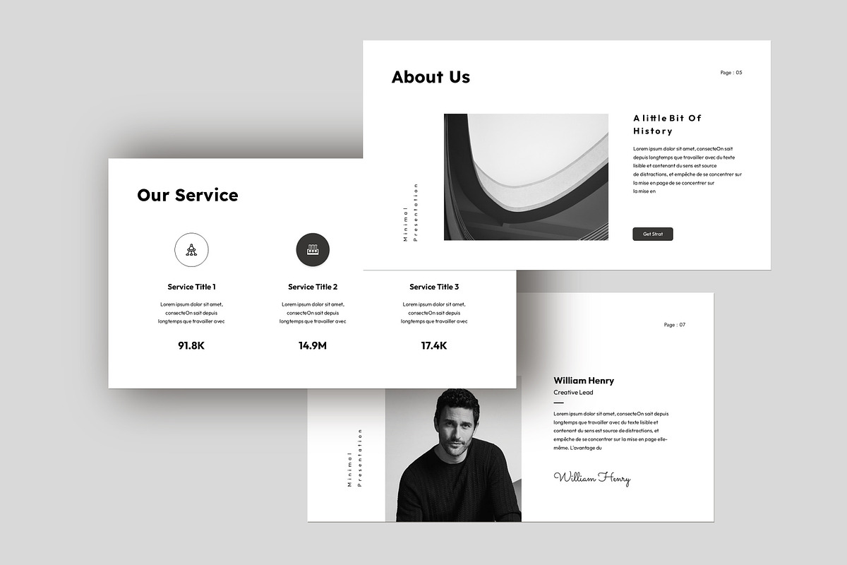 Minimal Presentation Template, a Presentation Template by Studio_Clarity (Photo 3 of 5)