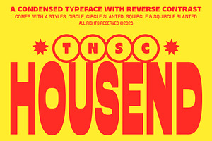 Housend - Condensed Sans Serif, a Sans Serif Font by The Native Saint Club