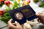 Art Deco Funeral Announcement Card, a Flyer Template by SeraphimChris (Thumbnail 2 of 5)