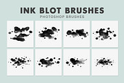 Ink Blot Brushes For Photoshop, a Brush Add-On by AB-TheDesigner (Thumbnail 2 of 4)