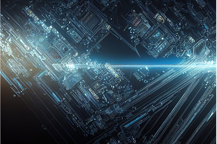 abstract motherboard and circuit, a Technology Photo by Neirfy