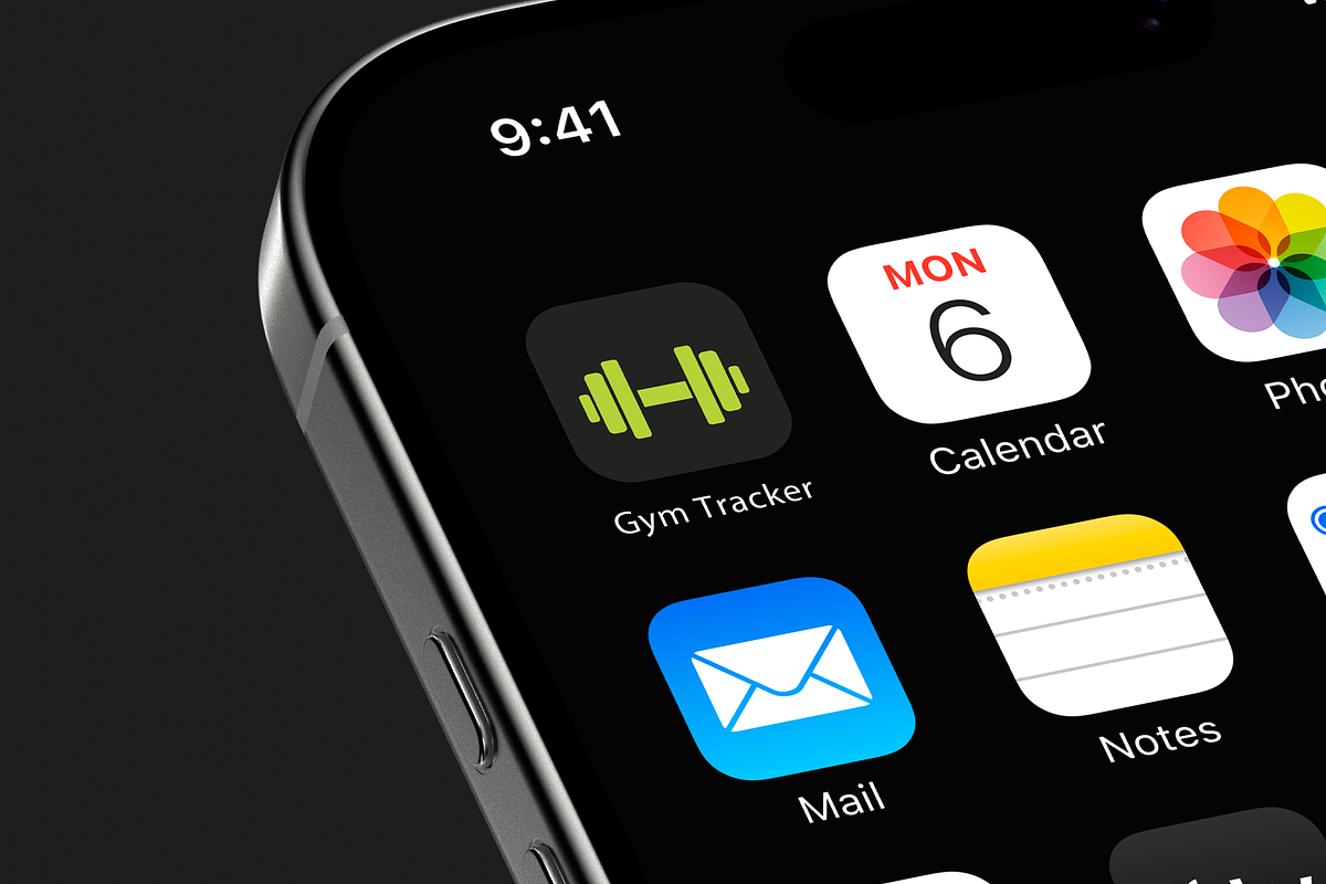 Modern Gym App Icon Design | Minimal, a Branding & Logo Template by microtasker (Photo 2 of 2)