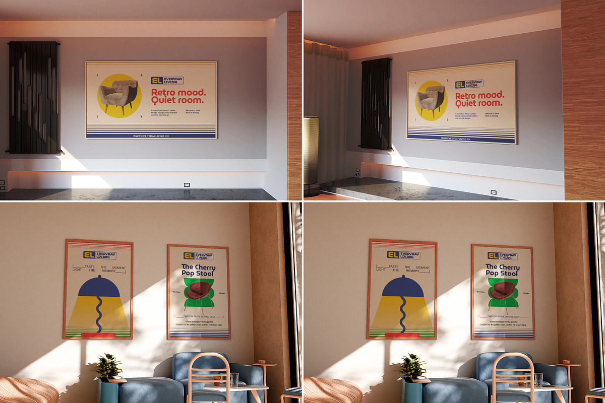 Living Room Lifestyle Mockups, a Mockup by Vitora Mockup (Photo 9 of 12)