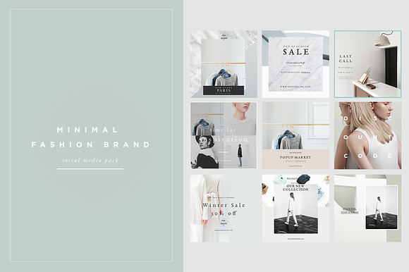 Minimal Social Media Pack preview 6