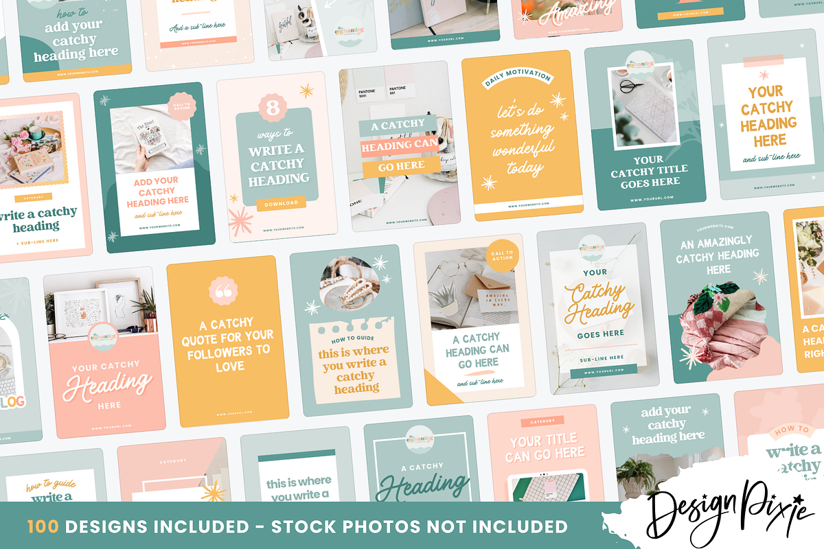 Enchanting Pinterest Templates, a Social Media Template by Design Pixie (Photo 4 of 6)