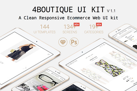4Boutique Ecommerce UI KIT Bundle