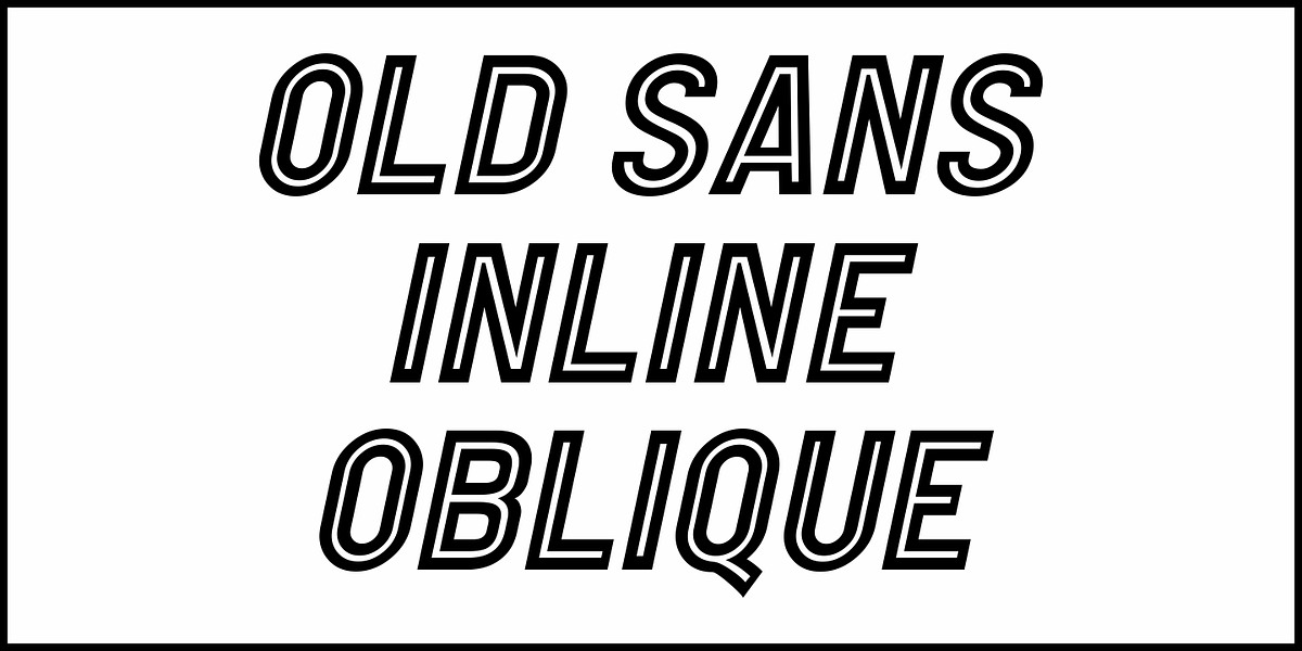 Old Sans Inline JNL, a Sans Serif Font by Jeff Levine Fonts (Photo 4 of 5)