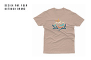 Nature outdoor logo lineart mountain, an Object Graphic by youken (Thumbnail 4 of 4)