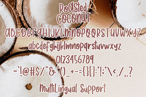 Roasted Coconut - Handwritten Font