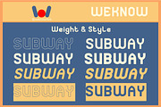 Subway font, a Font by weknow (Thumbnail 7 of 8)
