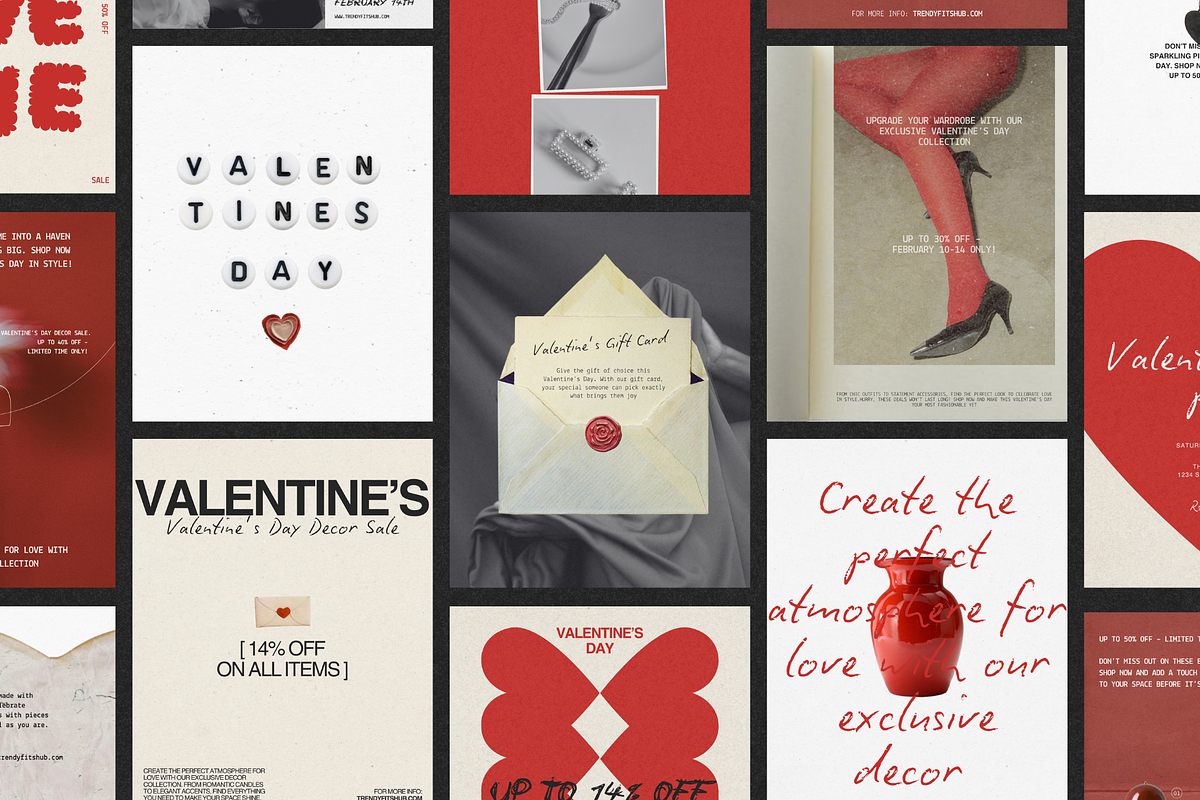 Amour | Valentine's Social Media Kit, a Social Media Template by Simple có (Photo 2 of 10)