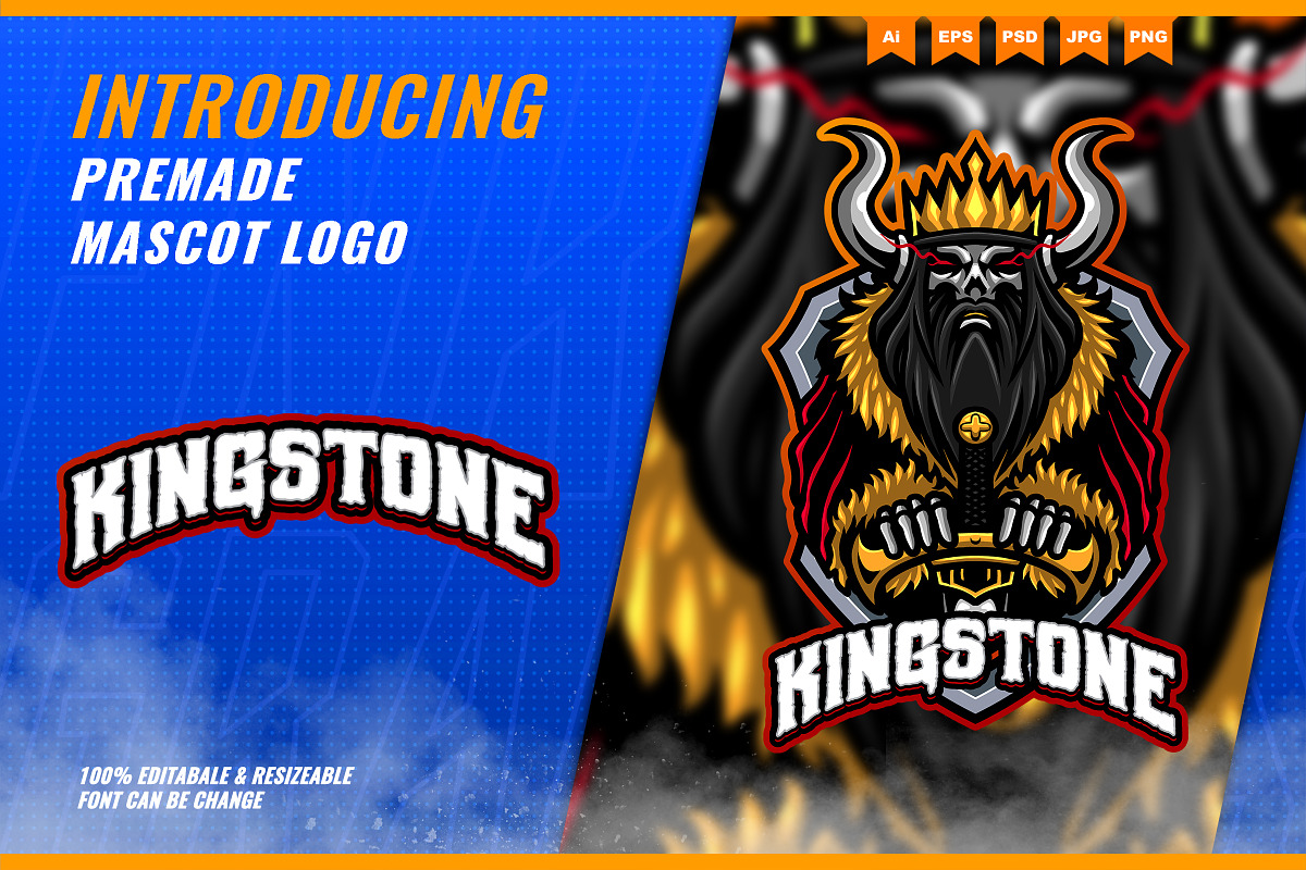 Skull Kings - Mascot Esport Logo Tem, a Branding & Logo Template by FNR Graphics (Photo 1 of 5)