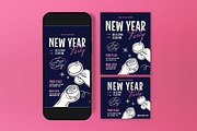 New Year Party Flyer, a Flyer Template by graphicook (Thumbnail 3 of 3)