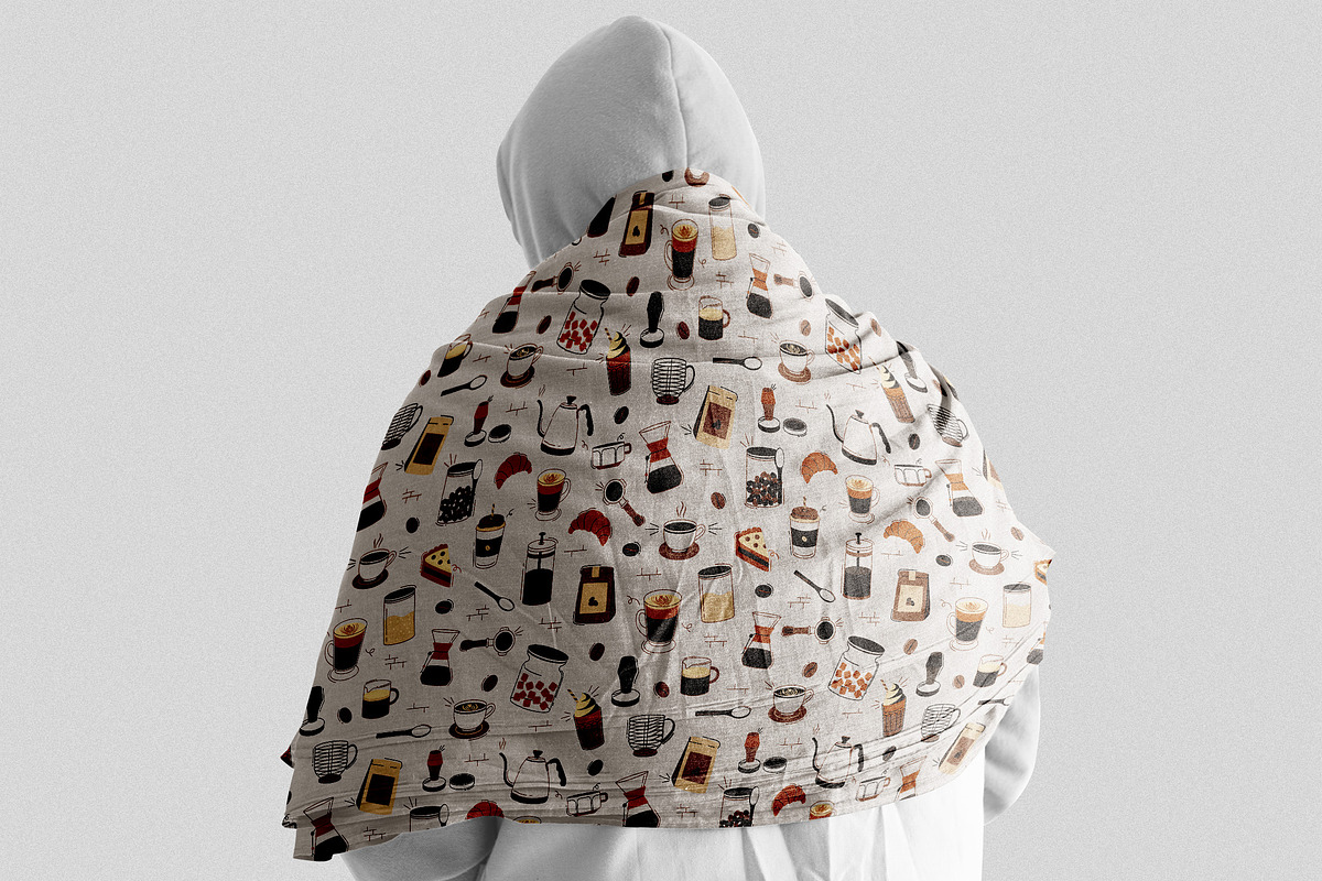 Coffee Pattern, a Pattern Graphic by Neermana (Photo 5 of 5)