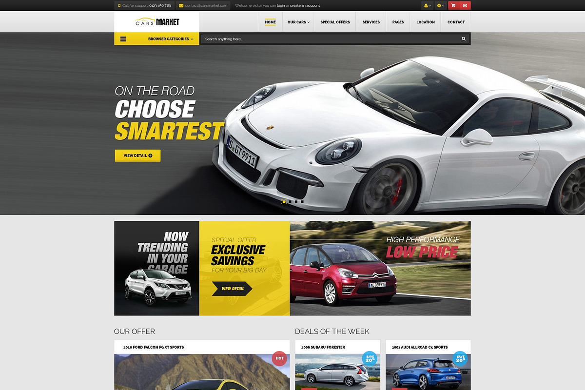 Car store - Clean & Trendy Template, a Websites & App Template by Puzzthemes