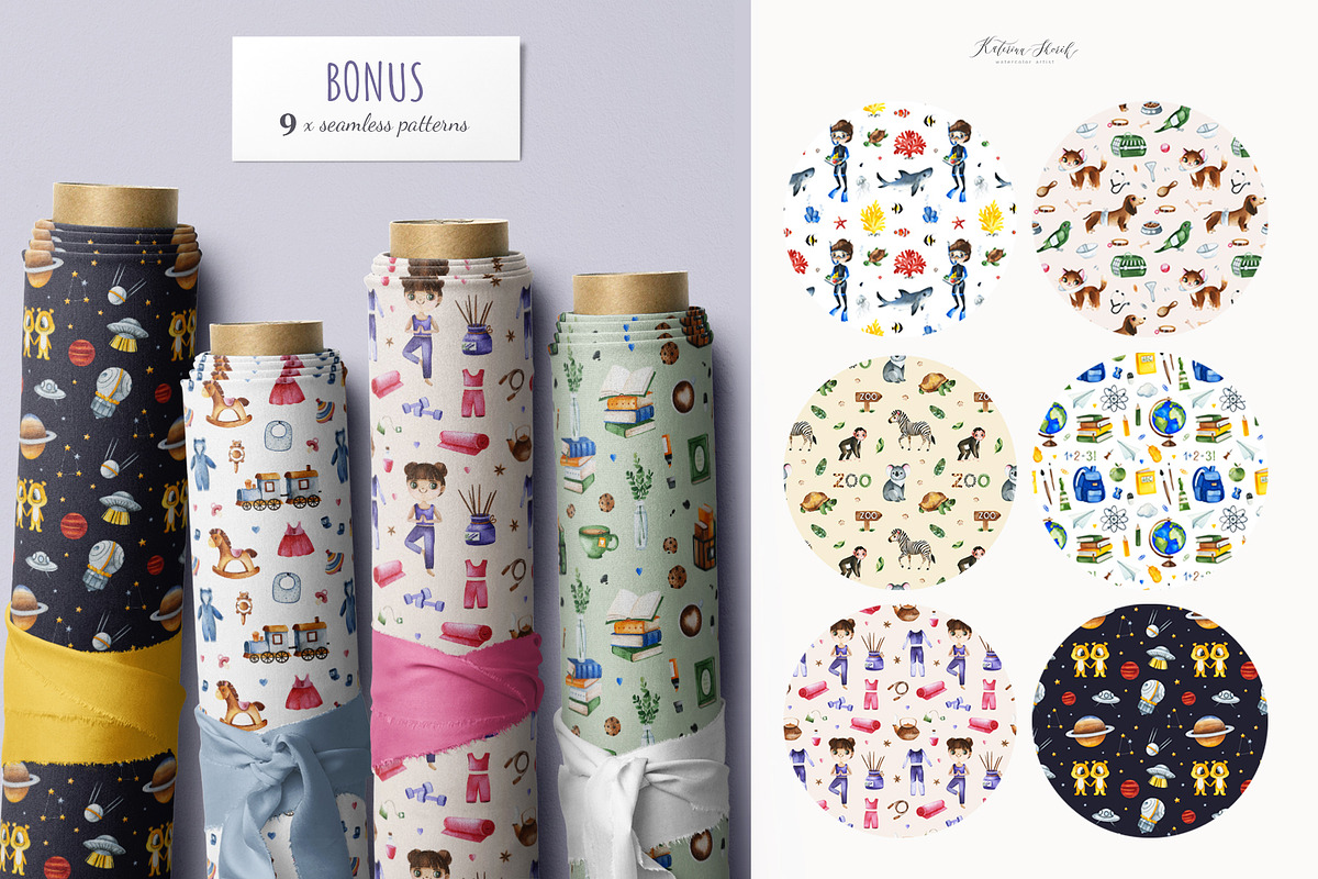 Cute Alphabet Professions. Part 2, an Object Graphic by Kate_Rina (Photo 15 of 17)