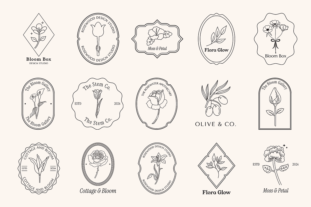 Botanical Logo Kit preview 3