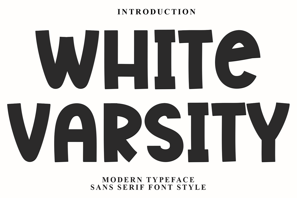 White Varsity, a Script Font by FreshTypeINK (Photo 1 of 6)