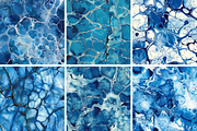 Blue Chemigram Seamless Patterns, a Pattern Graphic by PrintablesByFranklyn (Thumbnail 3 of 4)
