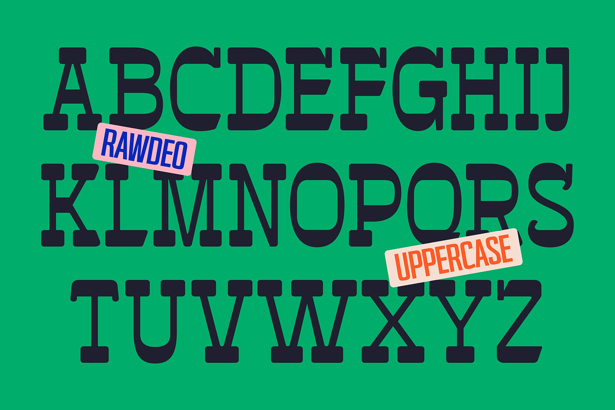 GR Rawdeo - Western Slab Serif, a Slab Serif Font by Garisman Std (Photo 2 of 18)