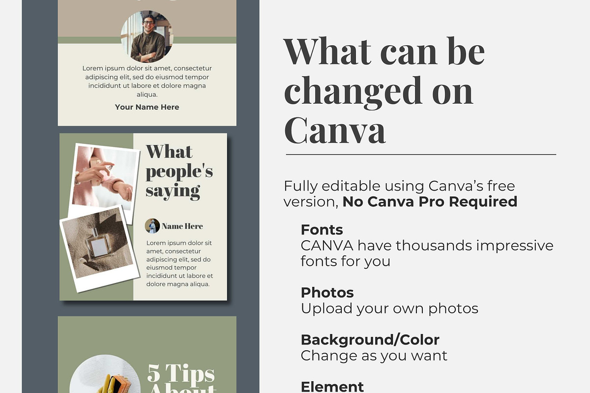 Light Green Instagram Template, a Social Media Template by Everyday Perfection (Photo 7 of 8)