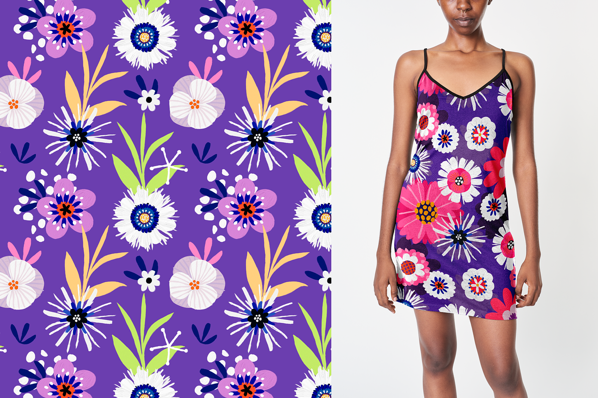 12 seamless floral patterns psd, a Pattern Graphic by ARTMIRU (Photo 1 of 24)