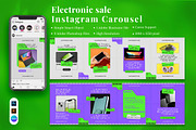 Electronic Sale Instagram Carousel &, a Social Media Template by Attype (Thumbnail 1 of 5)