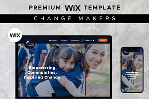 Premium Wix Template NGO / Charity