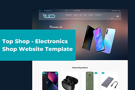 Top Shop - Electronics Shop Website