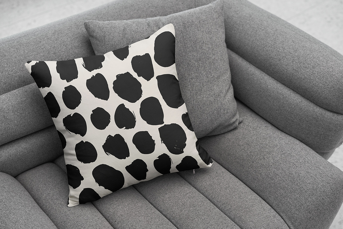 Black Brush Dots, a Pattern Graphic by MalyskaStudio (Photo 5 of 9)