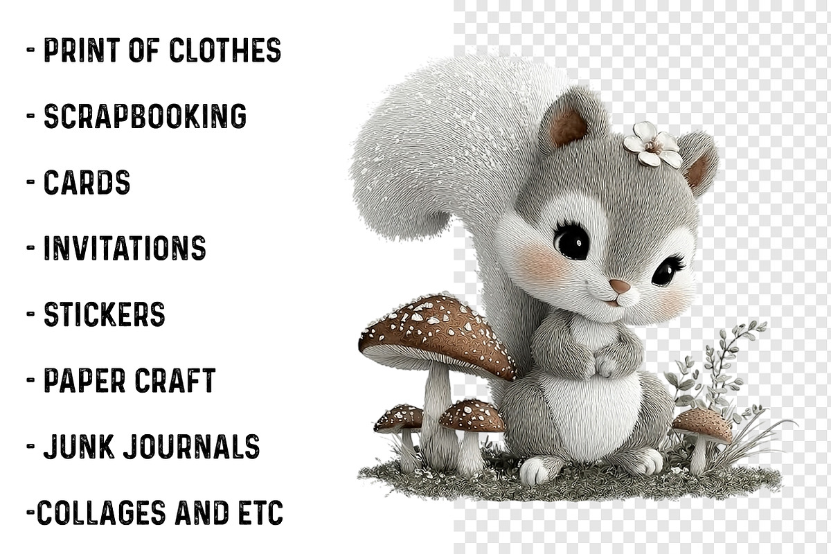 Whimsical Animals Clipart, an Illustration by SinaCreation (Photo 3 of 6)