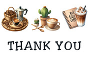 Boho Summer Coffee Time Clipart, an Illustration by Pixels.Craft (Thumbnail 9 of 9)