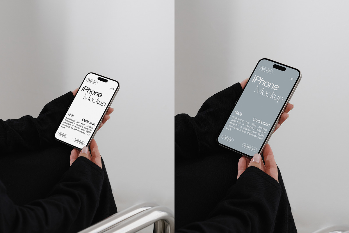 iPhone in Hands Mockup PSD, an iPhone Mockup by Feel This (Photo 3 of 3)