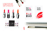 Red lips kit, a Person Illustration by AnastasiaFears (Thumbnail 3 of 4)