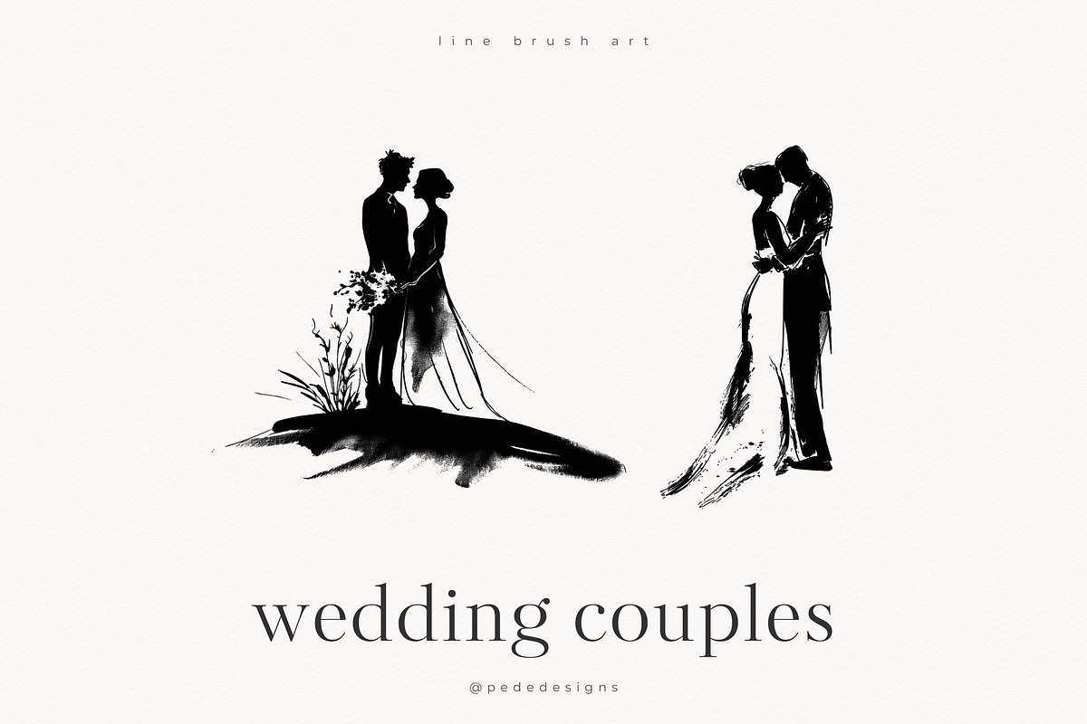 Wedding Couples, a Person Illustration by PeDe Designs (Photo 4 of 6)