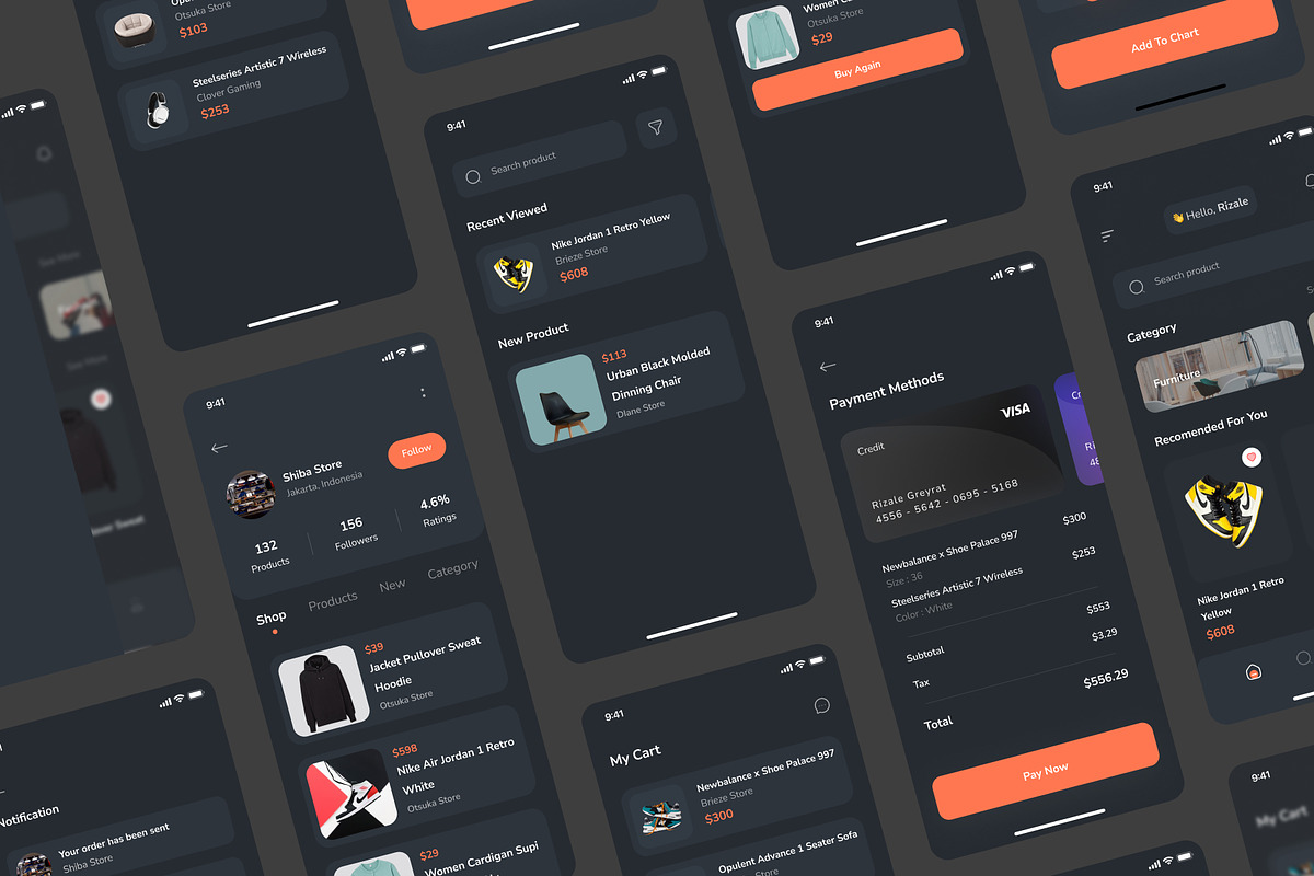 Nova - E commerence Mobile App Kit, an UI Kit Template by hellorizalahmadd (Photo 7 of 7)