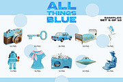 ALL THINGS BLUE: 250 PNG Elements, an Object Graphic by Megan Aili Designs (Thumbnail 7 of 16)