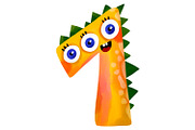 Cute Monster Numbers Clipart Set PNG, an Education Illustration by the_myro (Thumbnail 8 of 12)