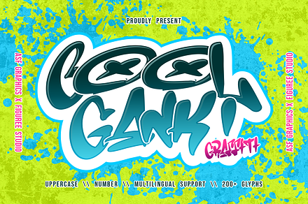 Coolgank - Dynamic Graffiti Font