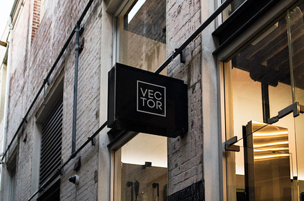Black rectangle Shop sign mockup #1
