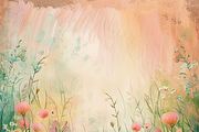Whimsical Spring Grass and Flowers, a Background Graphic by Printable Treasure (Thumbnail 8 of 9)
