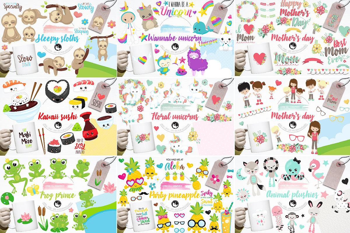 4000 in 1 - GRAPHIC GIANT BUNDLE, an Illustration by PrettyBundles (Photo 4 of 22)