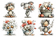 Whimsical Spring Clipart PNG, an Illustration by Daily.Designs (Thumbnail 7 of 8)